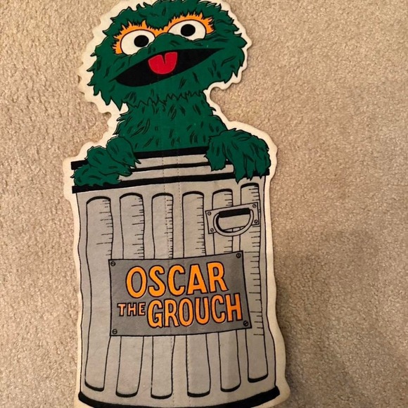 Oscar the grouch felt wallhanging Sesame Street Jim Henson 1971 1975 Muppets - Picture 1 of 5